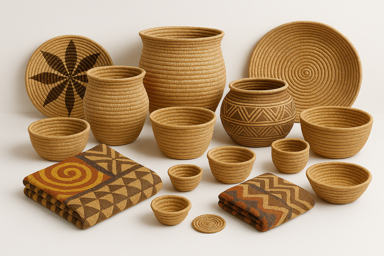 Handwoven baskets